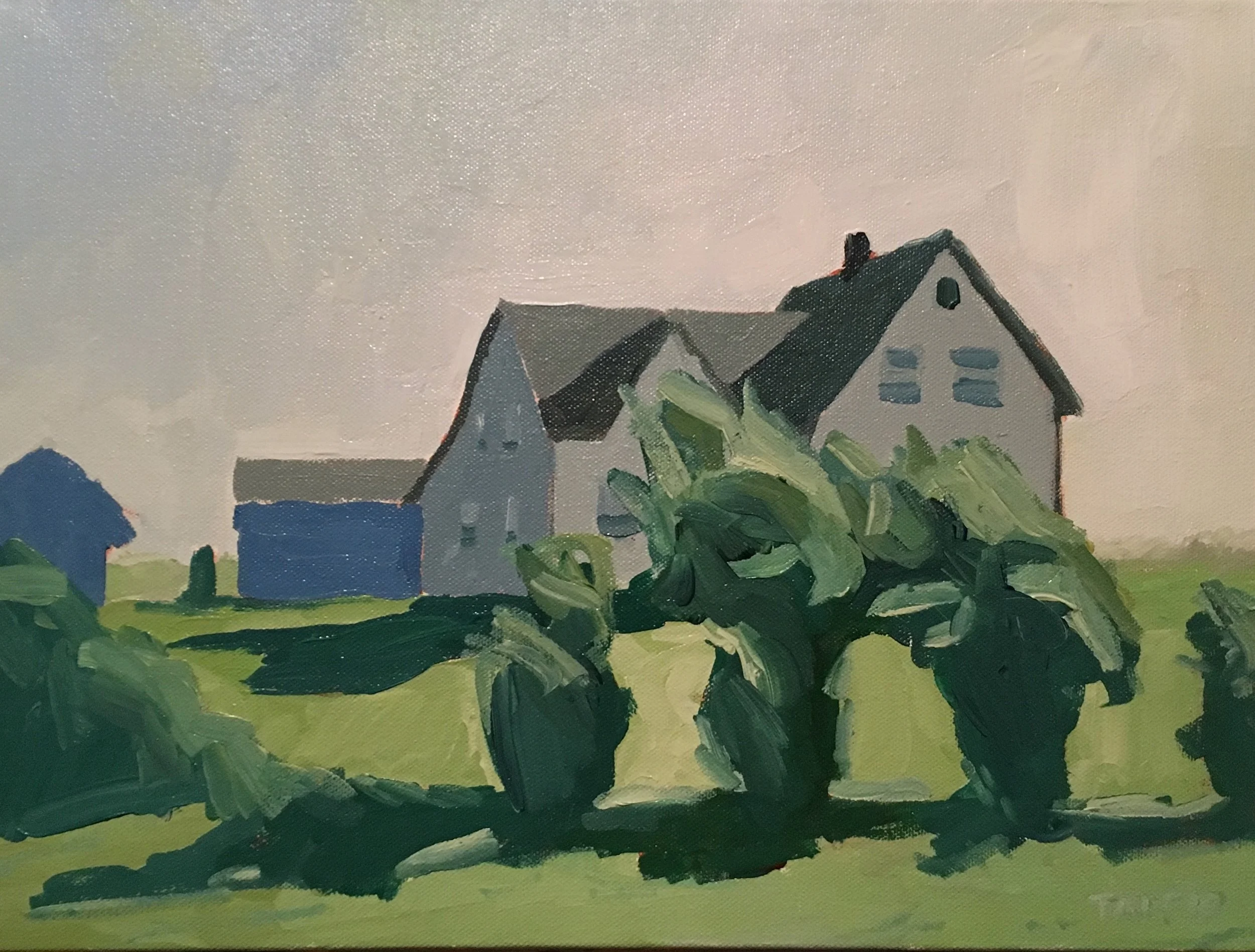 Farmhouse with Blue Sheds, PEI