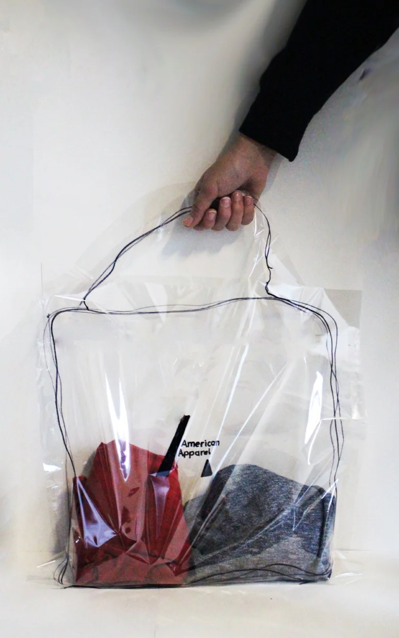 Transparent ideas come across physically with new packaging and shopping bag materials. This common idea to really show what the clothes are and nothing more. Clear shopping bag allows one to show off what they just purchased to the public to catch new customers. 