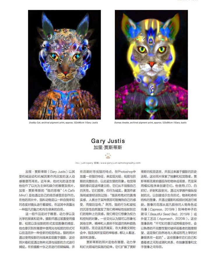I'm honored to have my work included in one of China's leading photography magazines, 𝙋𝙝𝙤𝙩𝙤𝙜𝙧𝙖𝙥𝙝𝙚𝙧'𝙨 𝘾𝙤𝙢𝙥𝙖𝙣𝙞𝙤𝙣. The issue features images of cats from 13 artists:
The late Harry Whittier Frees
Gerrard Gethings
Rhiannon Buckle
Da