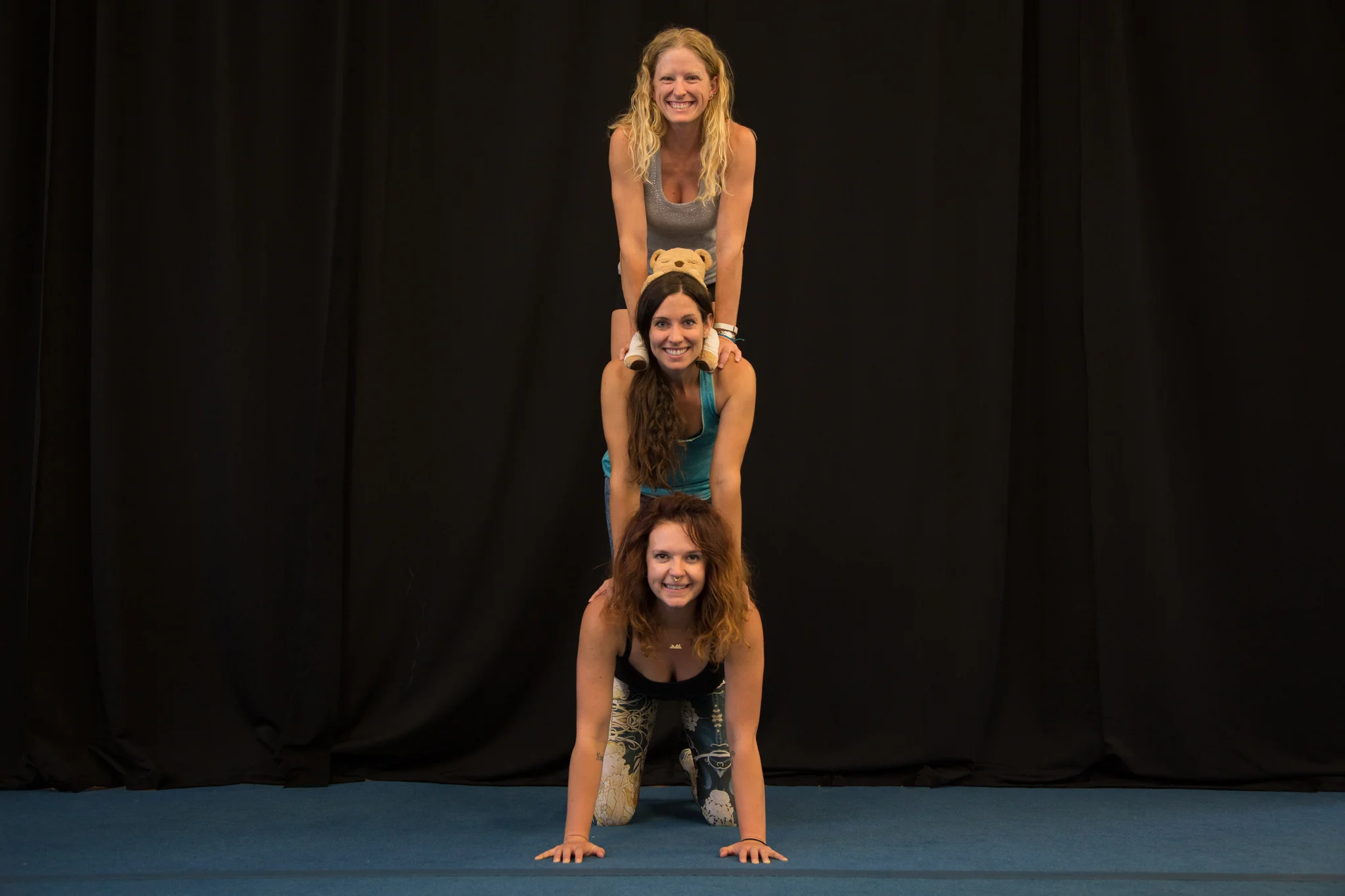 Bend Acro Family Teachers: Ariel, Alexis, Kady