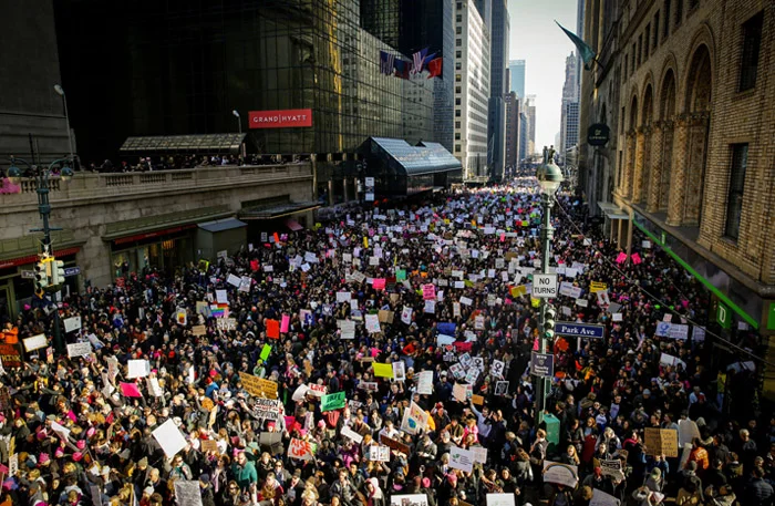 In Trump’s Hometown, a Clear Message of Defiance From Women New York Times