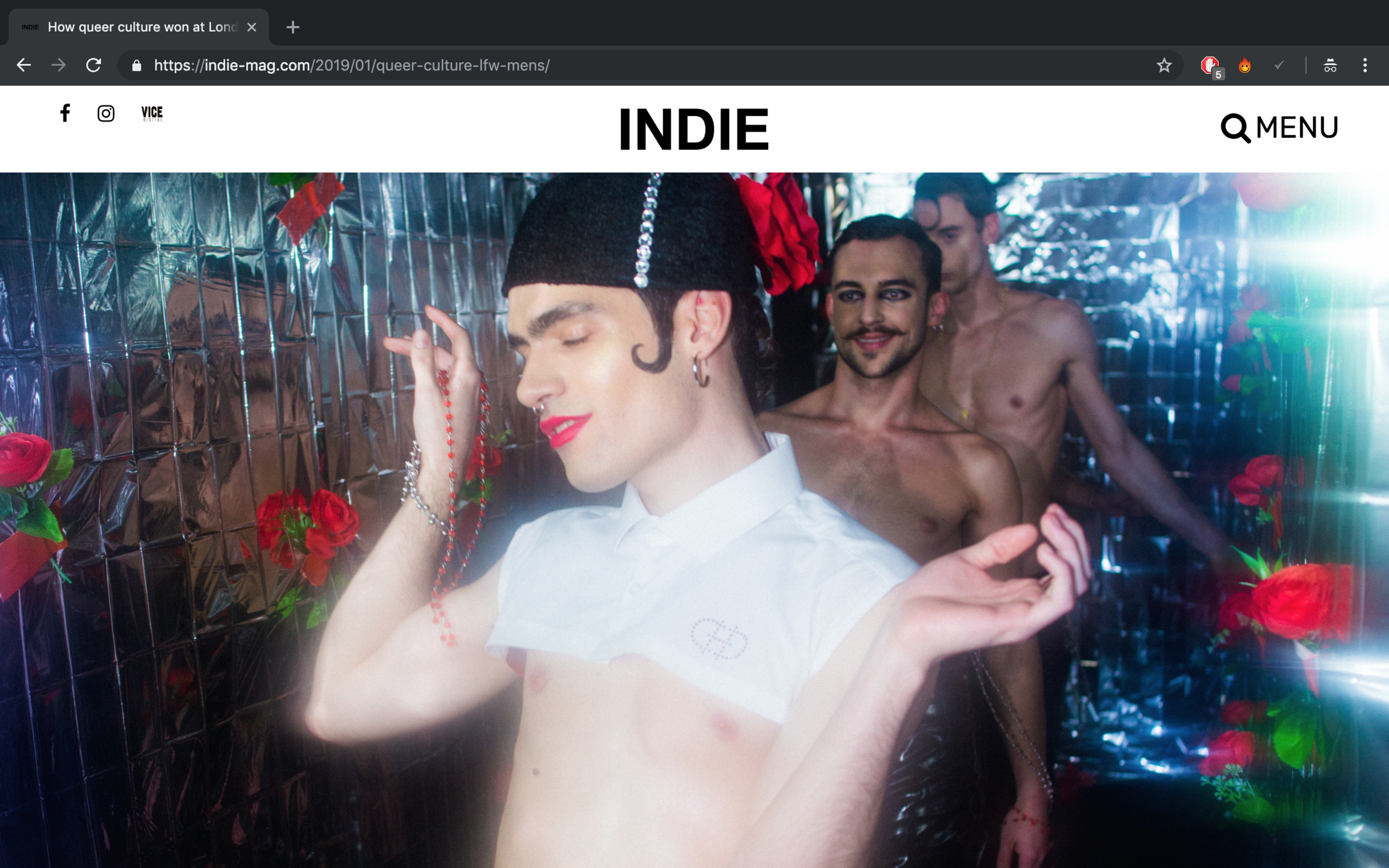 INDIE MAG - HOW QUEER CULTURE WON AT LONDON FASHION WEEK MENS