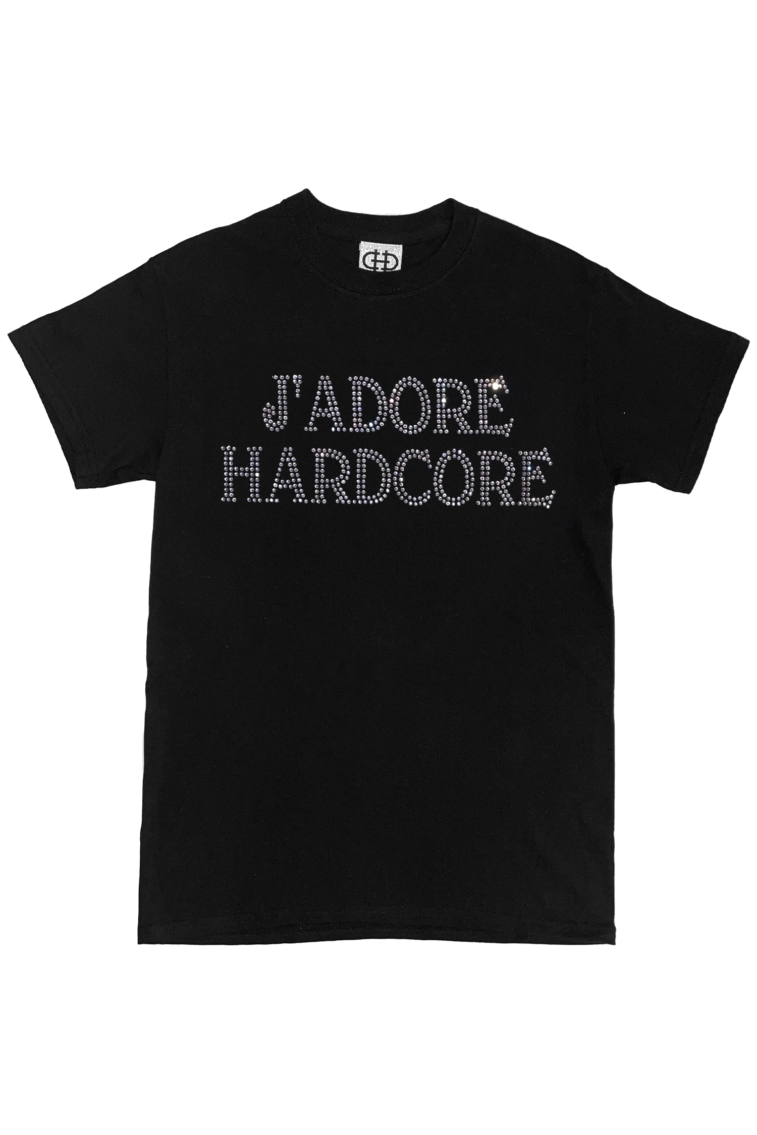 'J'ADORE HARDCORE' CRYSTAL T-SHIRT