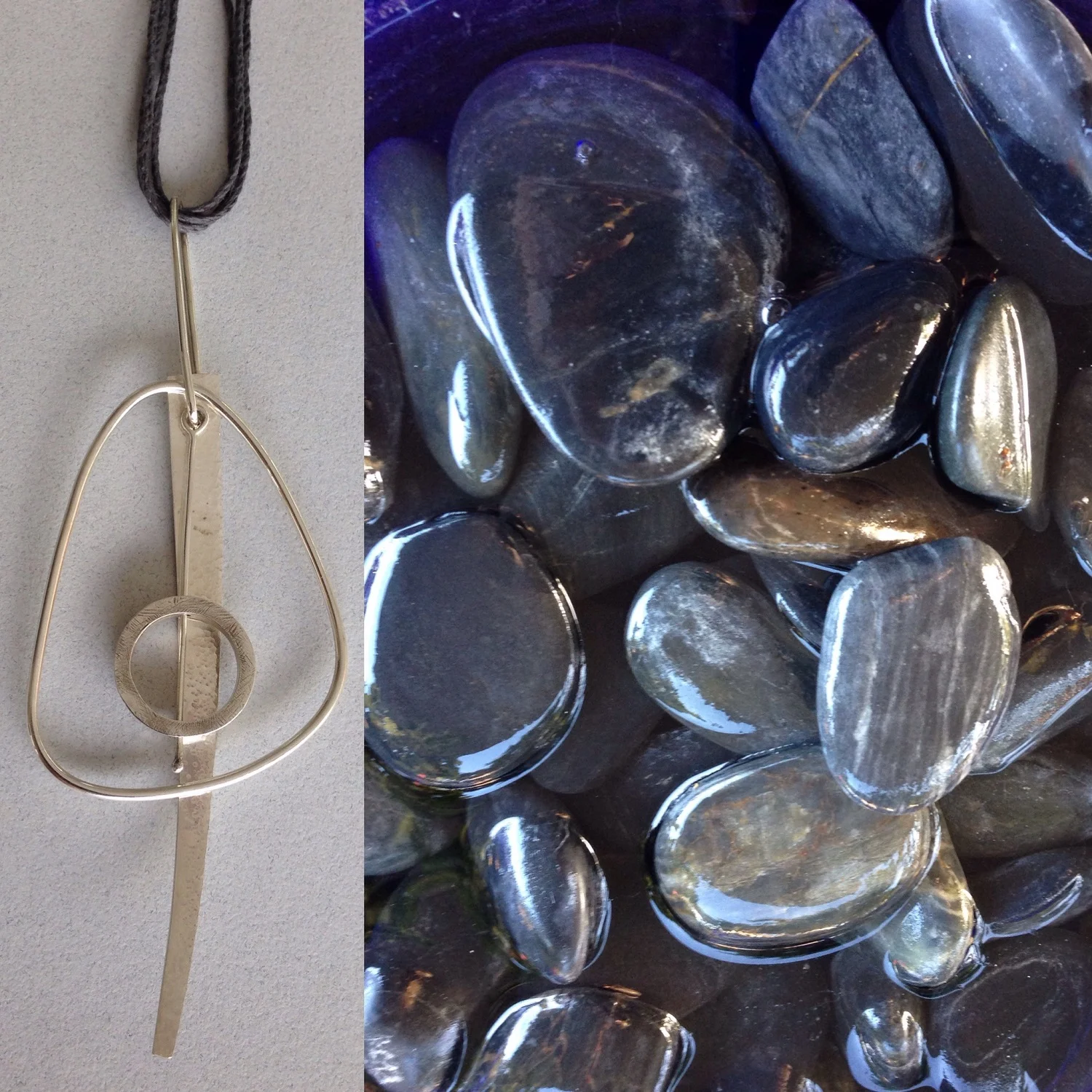 Susie Woodhouse pebbles neckpiece, sterling silver, cotton 1500 pixel.jpg