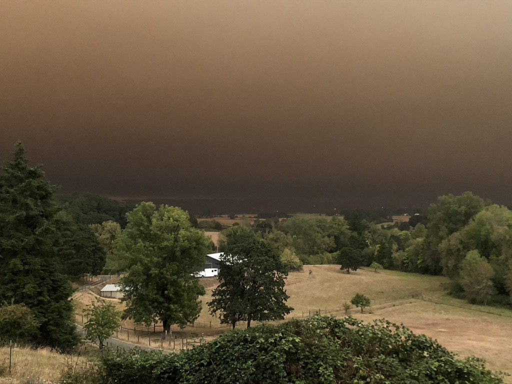  2020 Fire Season Seen From the Willamette Valley 