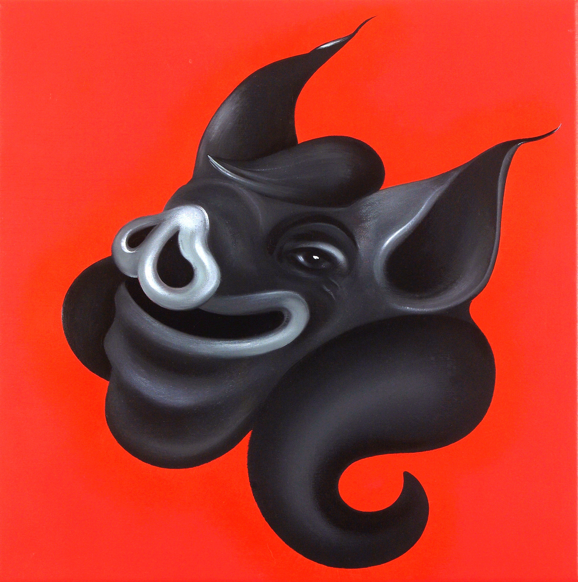  Simone Kennedy,  H is for Hunger , 2007, oil on linen, 38 x 38cm. Photograph courtesy of the artist. 