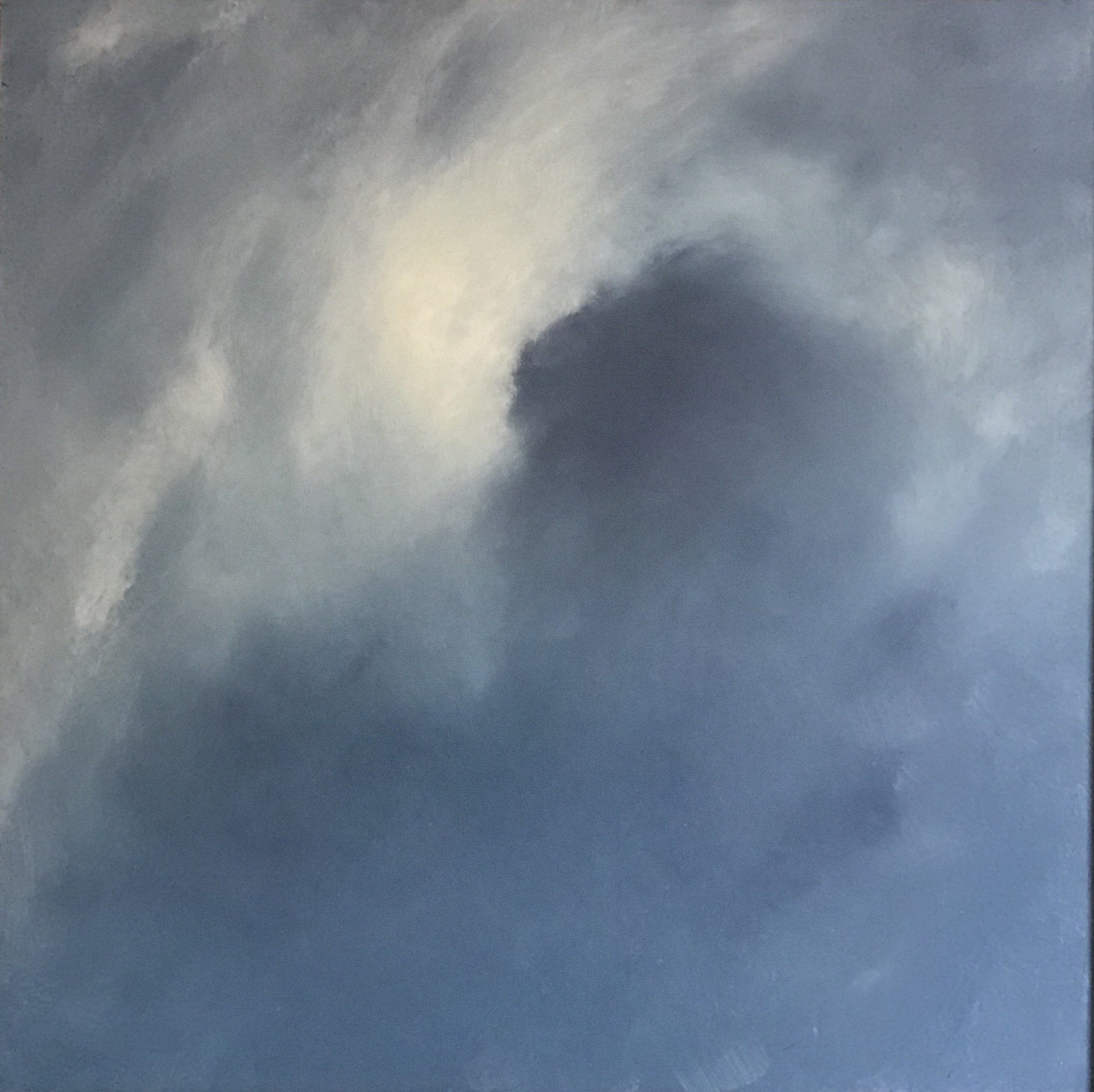  Sally Deans,&nbsp; Touching the Sky - Storm , 2017, oil on board, 62 x 62cm 