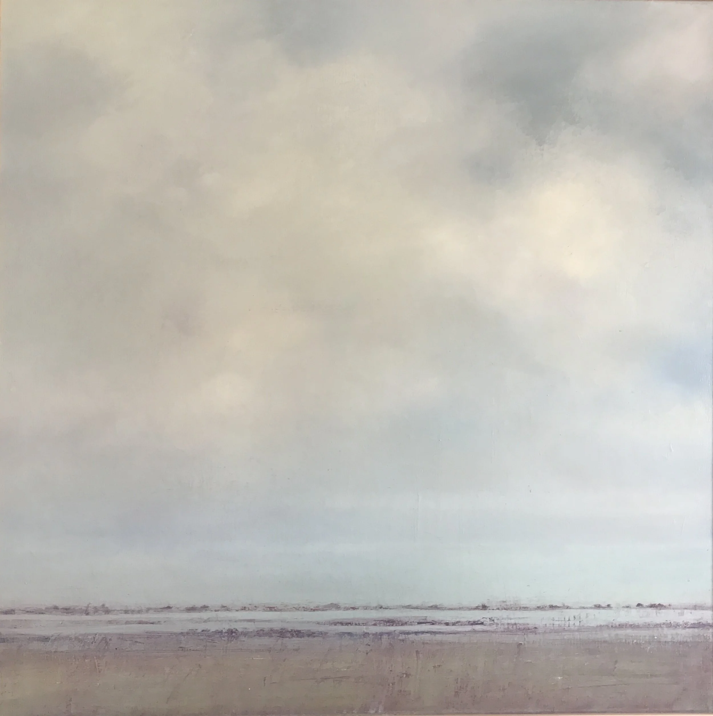  Sally Deans,&nbsp; Just Passing By , 2017, oil on canvas, 78 x 78cm 