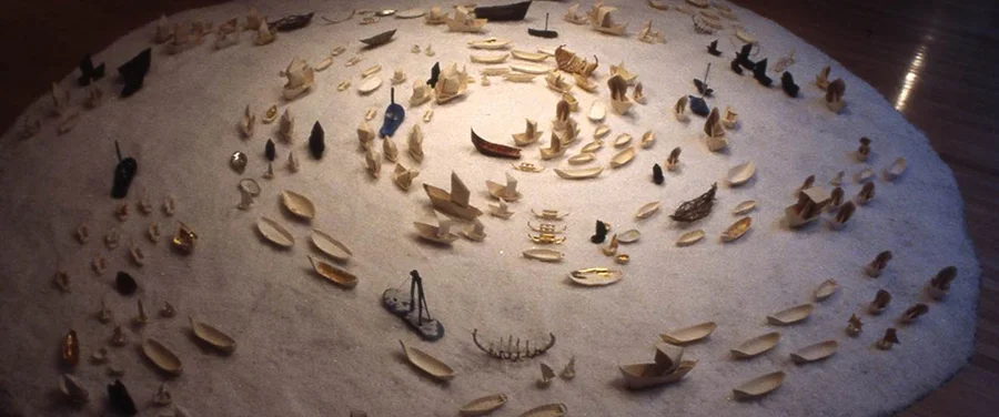 Deborah Sleeman, Flotilla, mixed media, dimensions variable