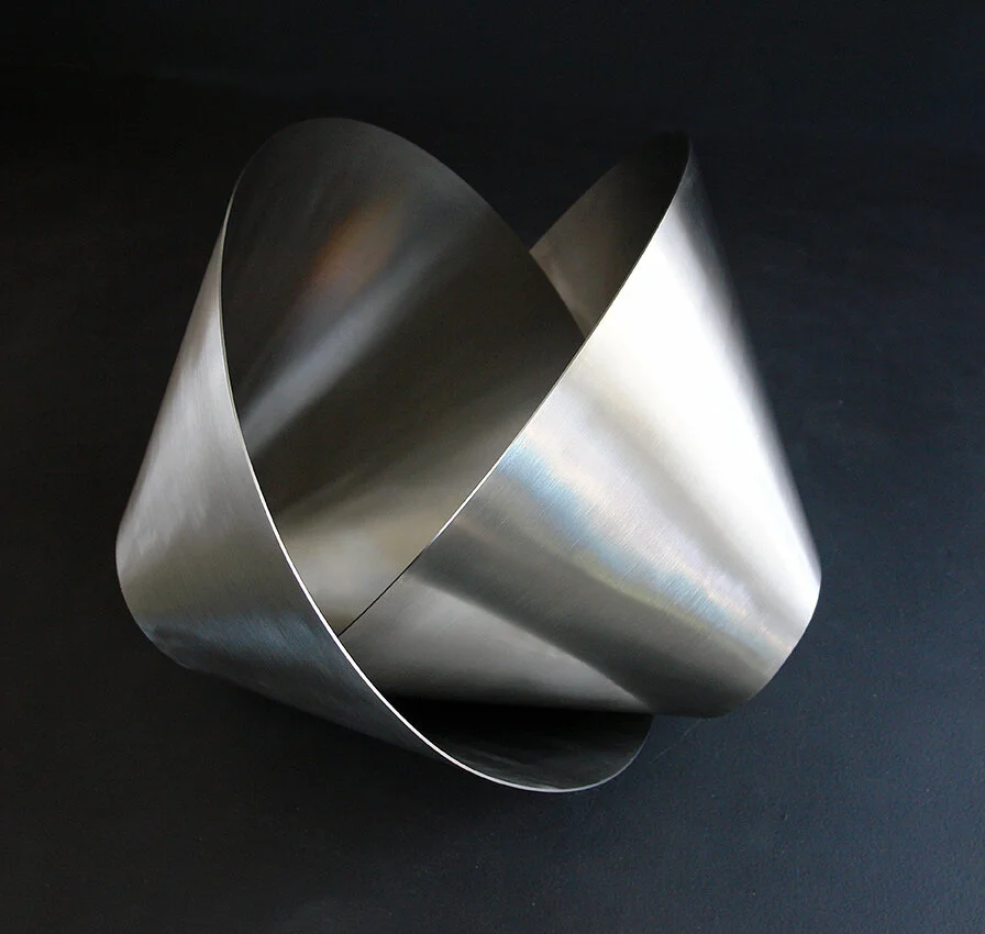 Korban Flaubert,  Maquette for Involute , 2009, stainless steel, 500 x 550 x 550 mm. Photo: Stephanie Flaubert
