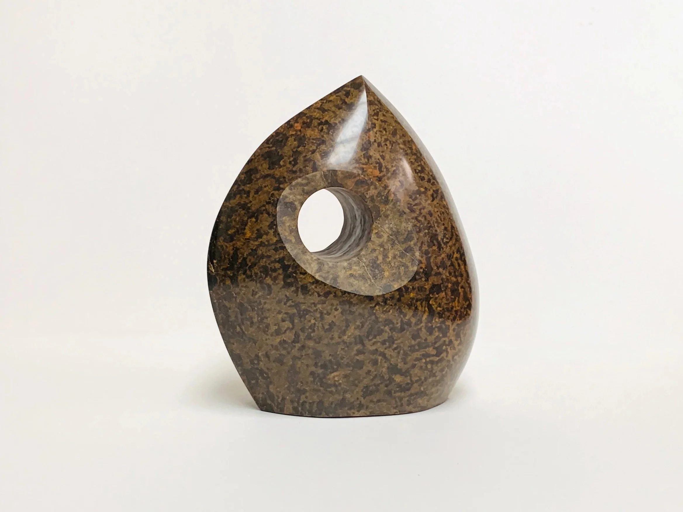  Quentin Gore,  Spearhead form with void , Flinders Ranges marble 