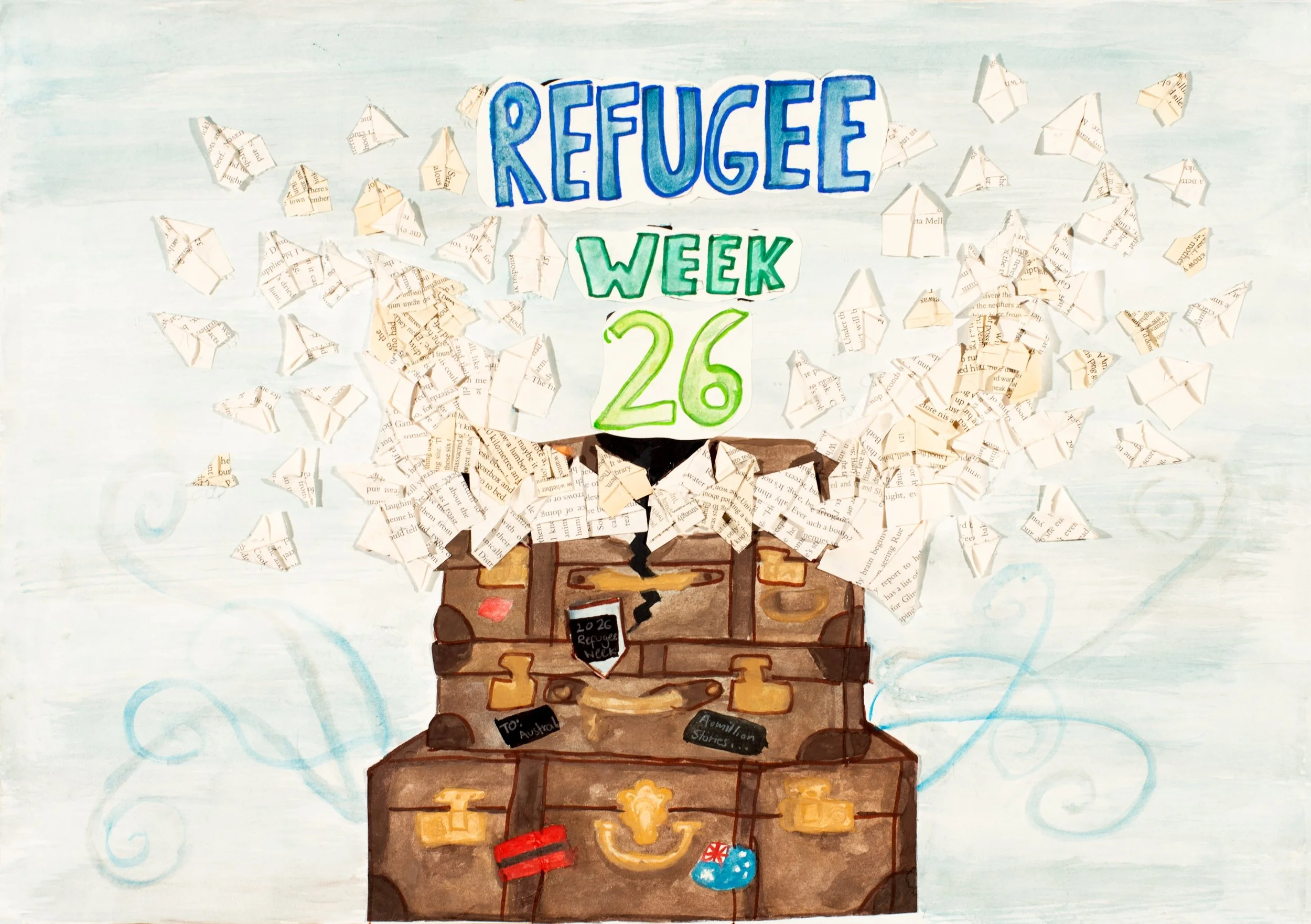  Maham Usman, Pinnacle College Golden Grove, Refugee Week Youth Poster Awards 2026 - Secondary Runner Up  