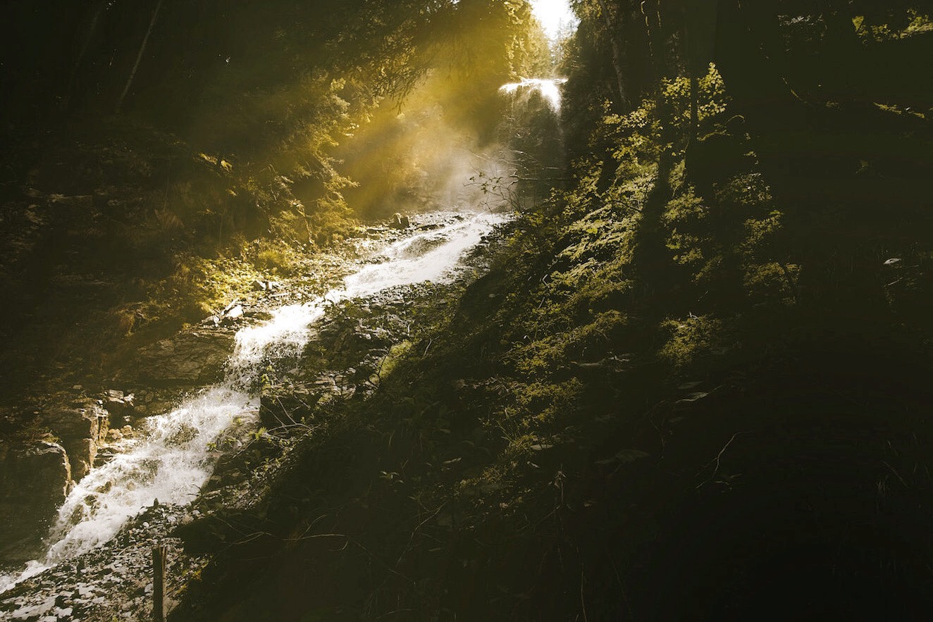 THE GLOW OF A MOUNTAIN STREAM