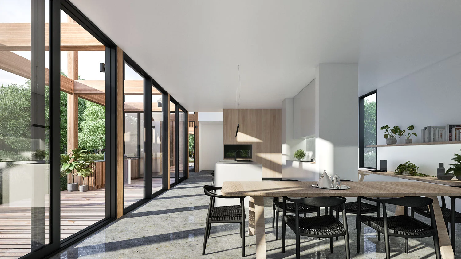 Frame House by Auhaus for Life Spaces Group Living room and kitchen.jpg