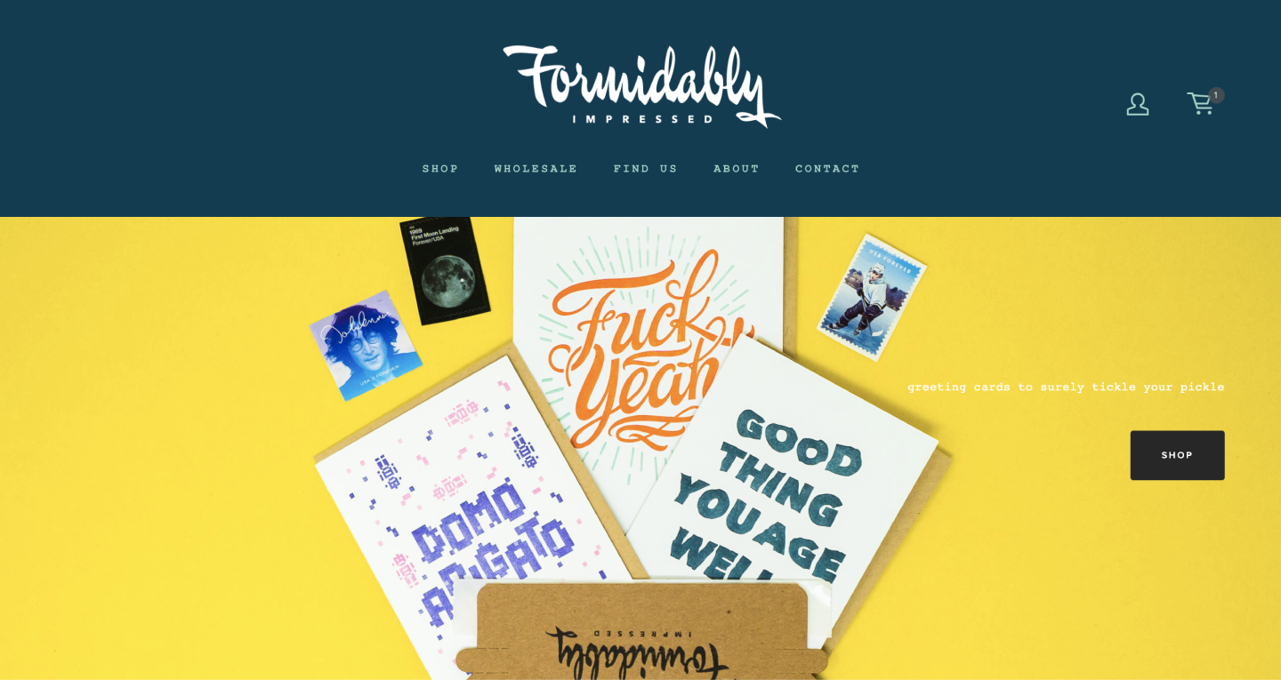 Formidably Impressed //  Web Design