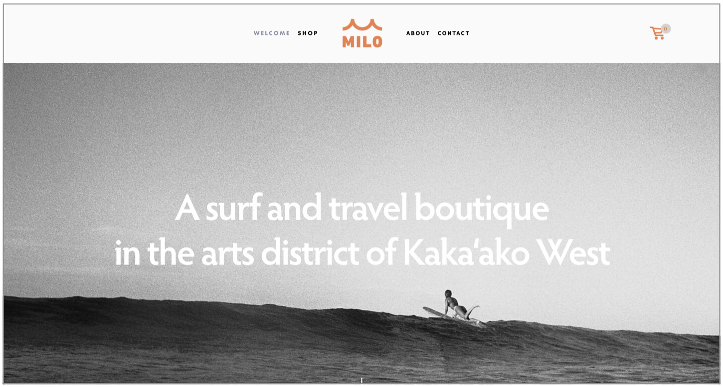 Milo Hawaii // Web Design, Brand Consulting + Collateral