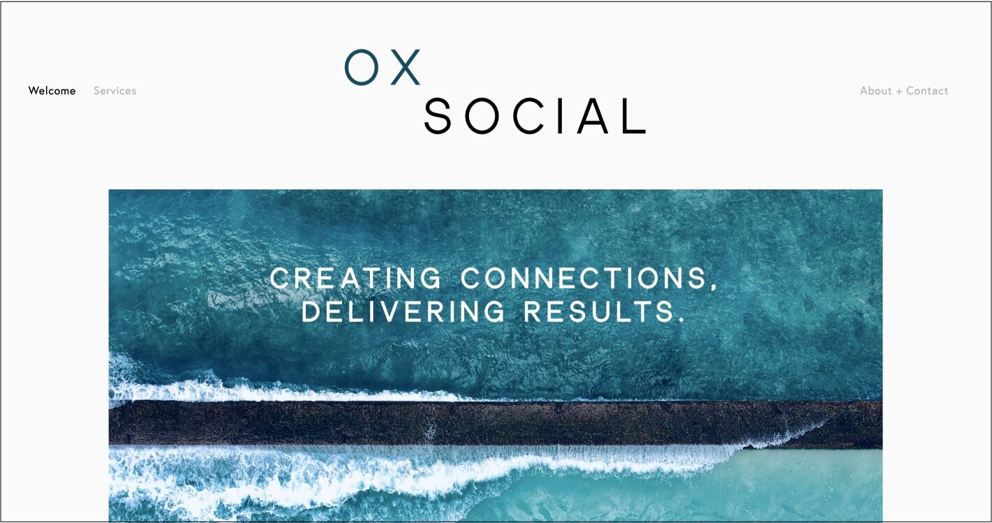 Ox Social // Web Design