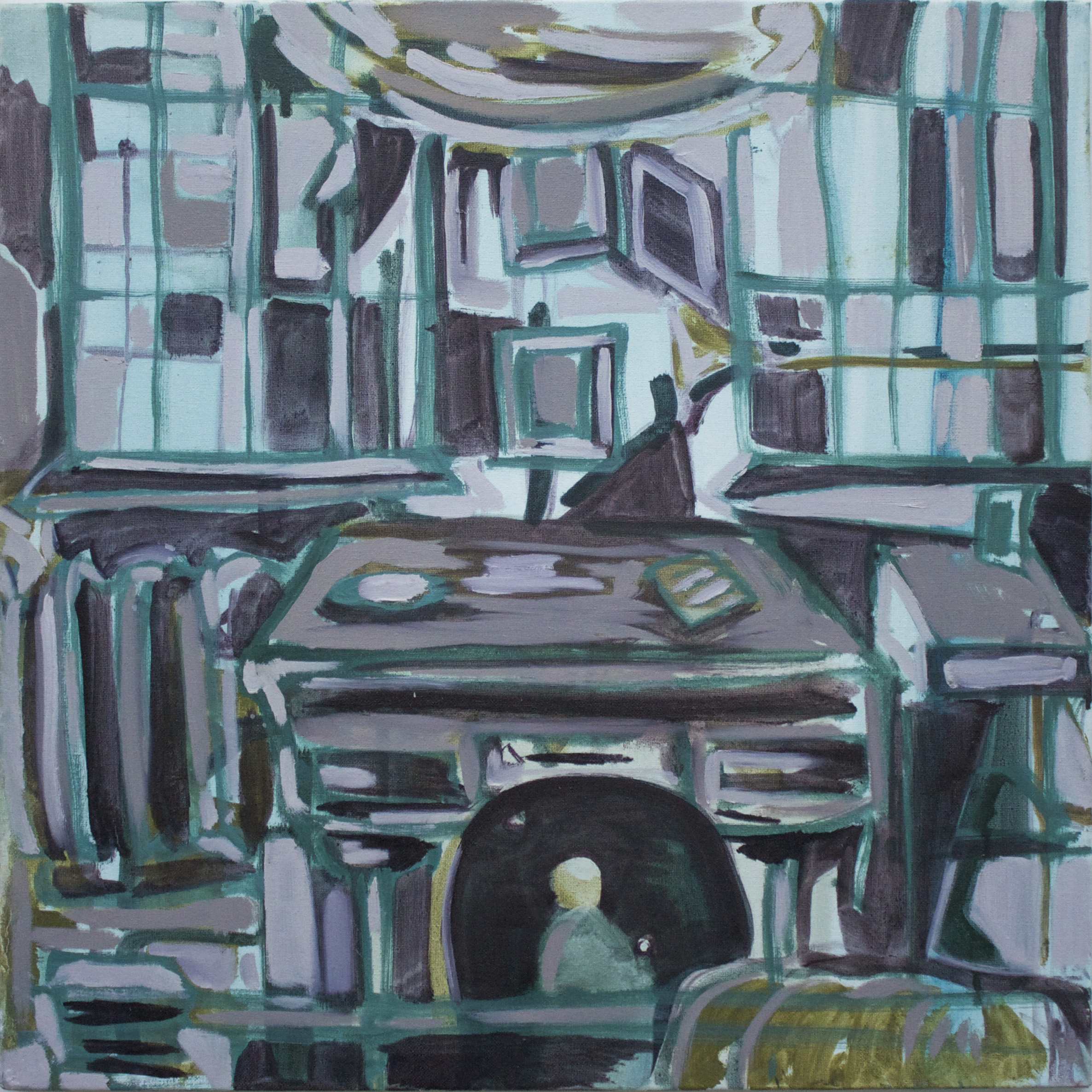   Living Space  (2014) oil on canvas 24" x 24"    