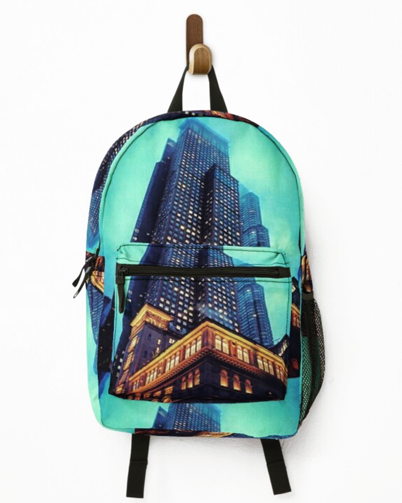 New Backpack available #backpack #backpackdesign #design #graphicdesign #manhattan #nyc #carnagiehall #skyscraper #instadesign #redbubble #redbubbleartist #teal #backtoschool