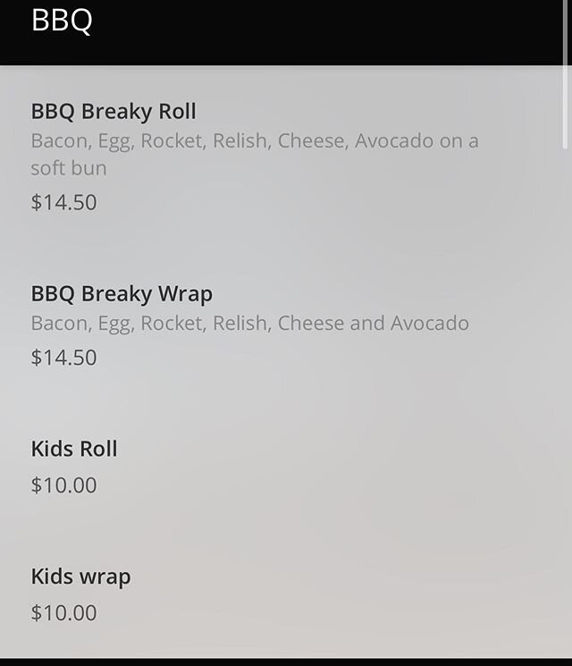 Order our BBQ breaky rolls online so you can just pop in quickly and avoid people 🥳 follow app link in Bio