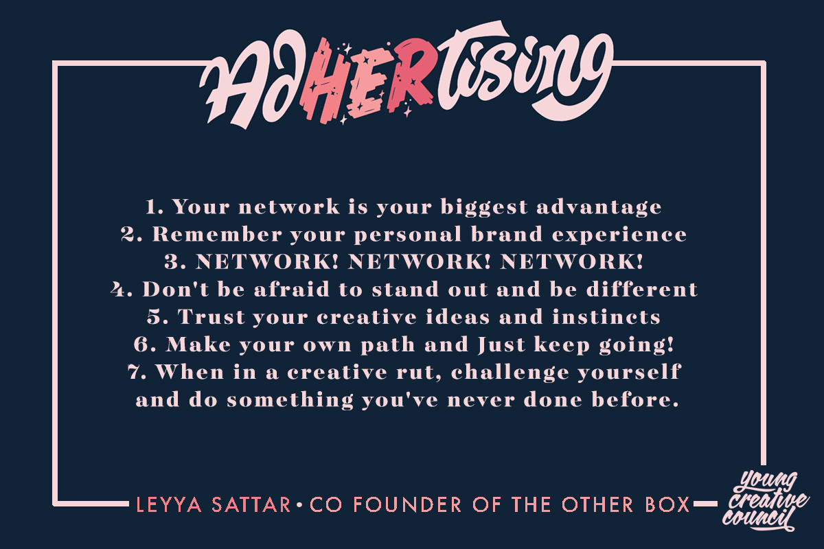 Leyya's post shared via the @YCC Twitter on International Women's Day