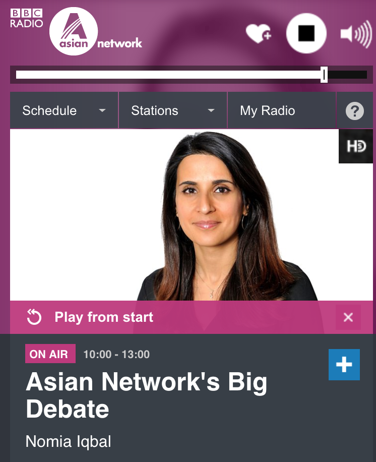 BBC ASIAN NETWORK RADIO Our co-founder Leyya joined Nomia Iqbal on BBC Asian Network's 'The Big Debate' and the BBC Asian Network Reports to discuss the whitewashing claims coming from the live-action remake of Aladdin.