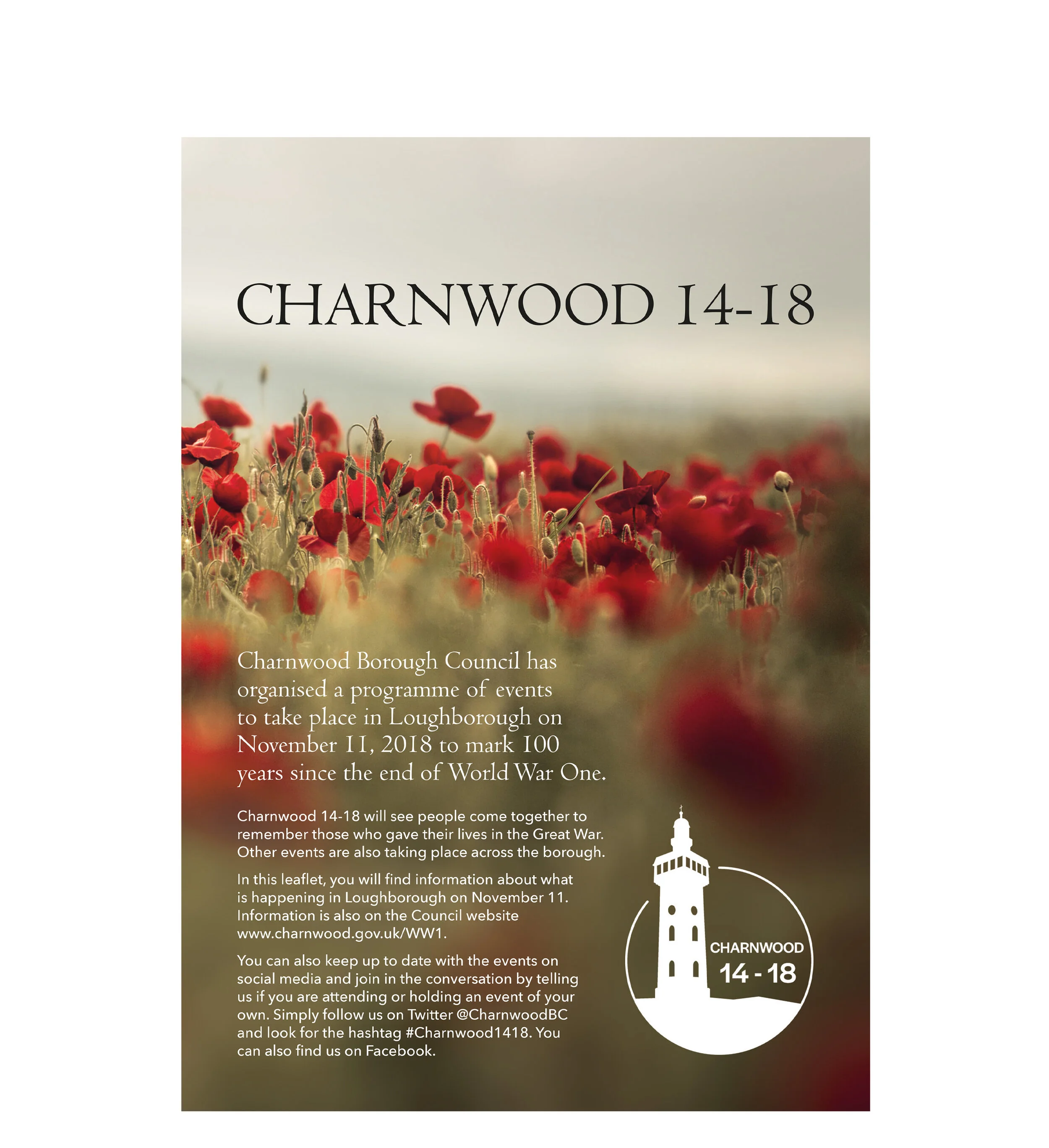  Leaflet front cover - chosen design 