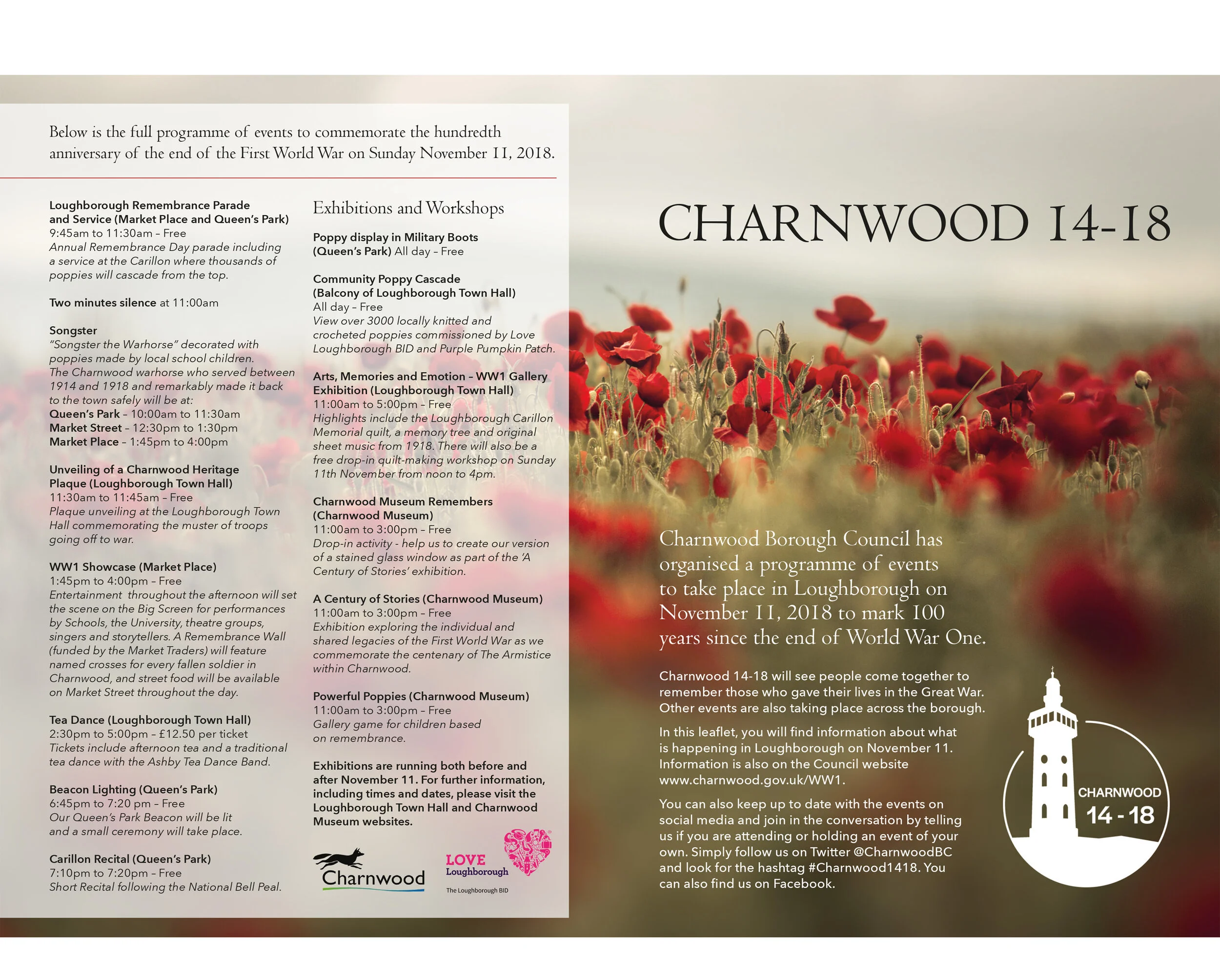  4 page leaflet front/back cover 
