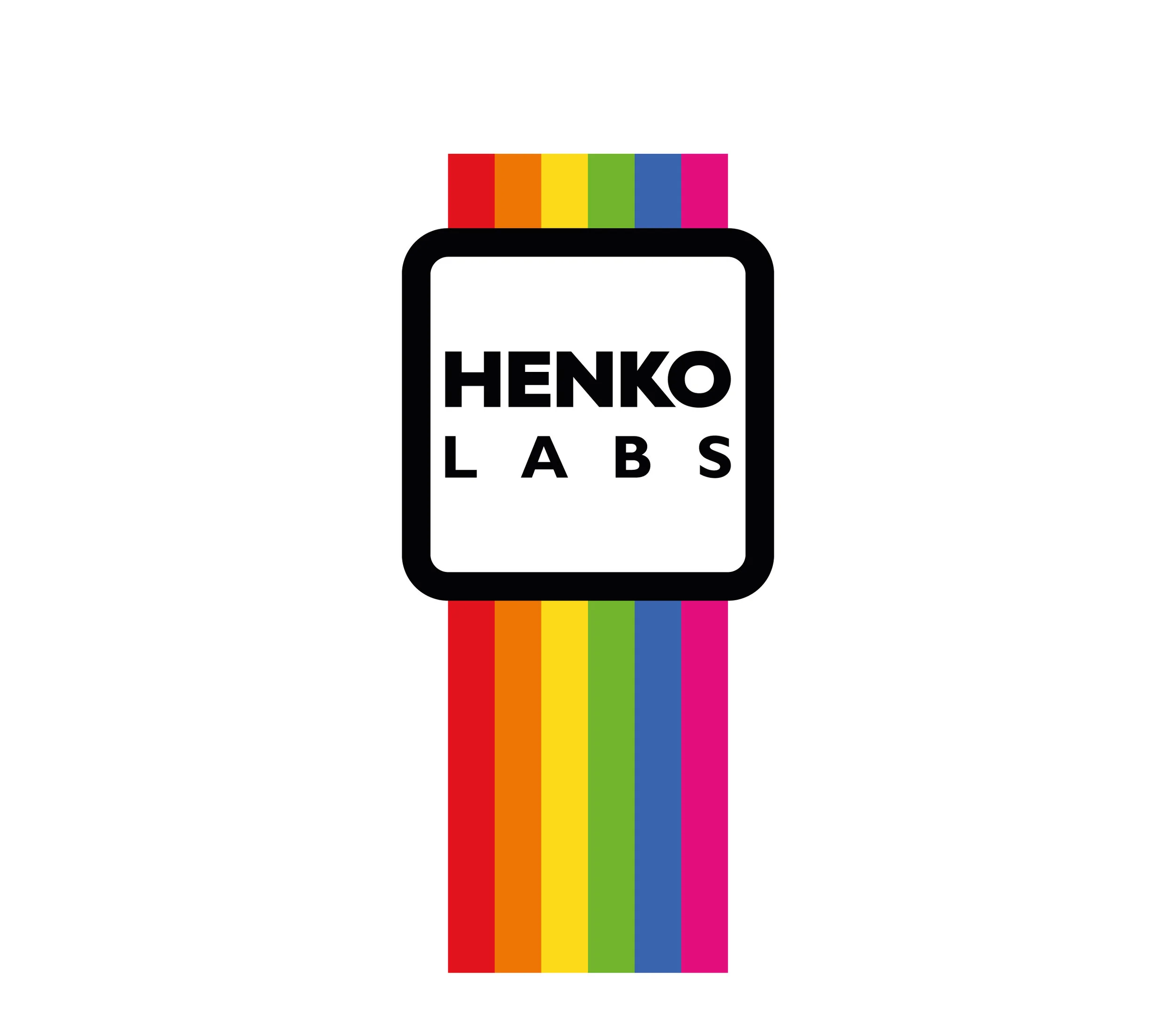  Henko Labs vertical logo design 