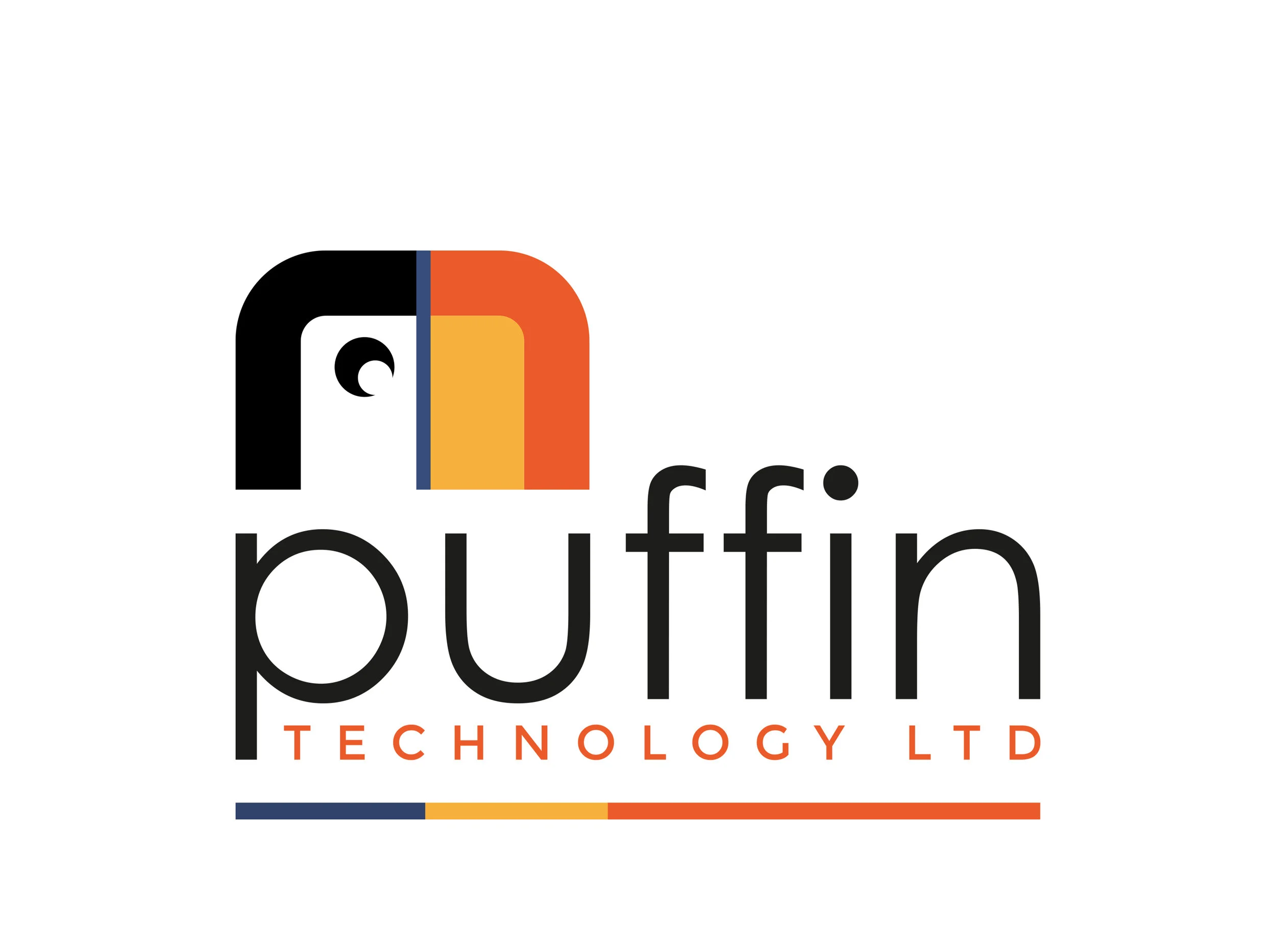  Puffin Technology logo design 