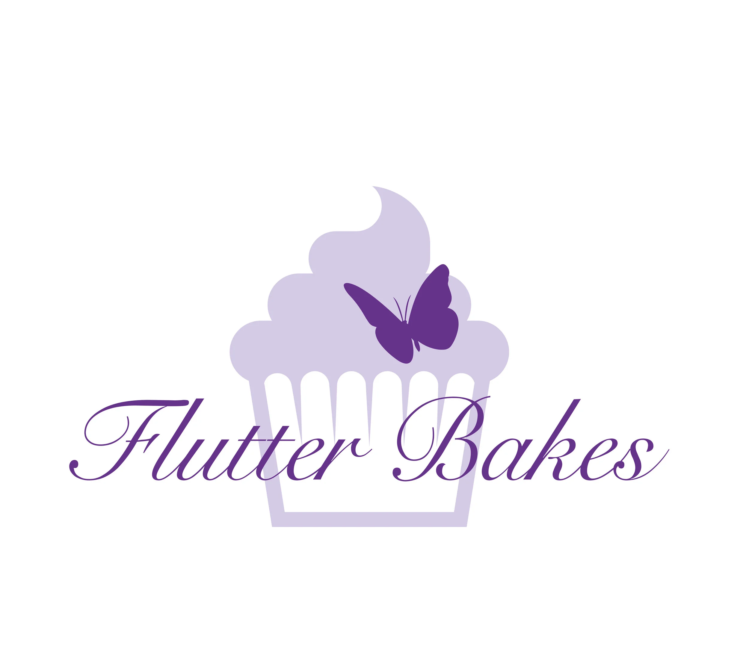  Flutter Bakes logo design 