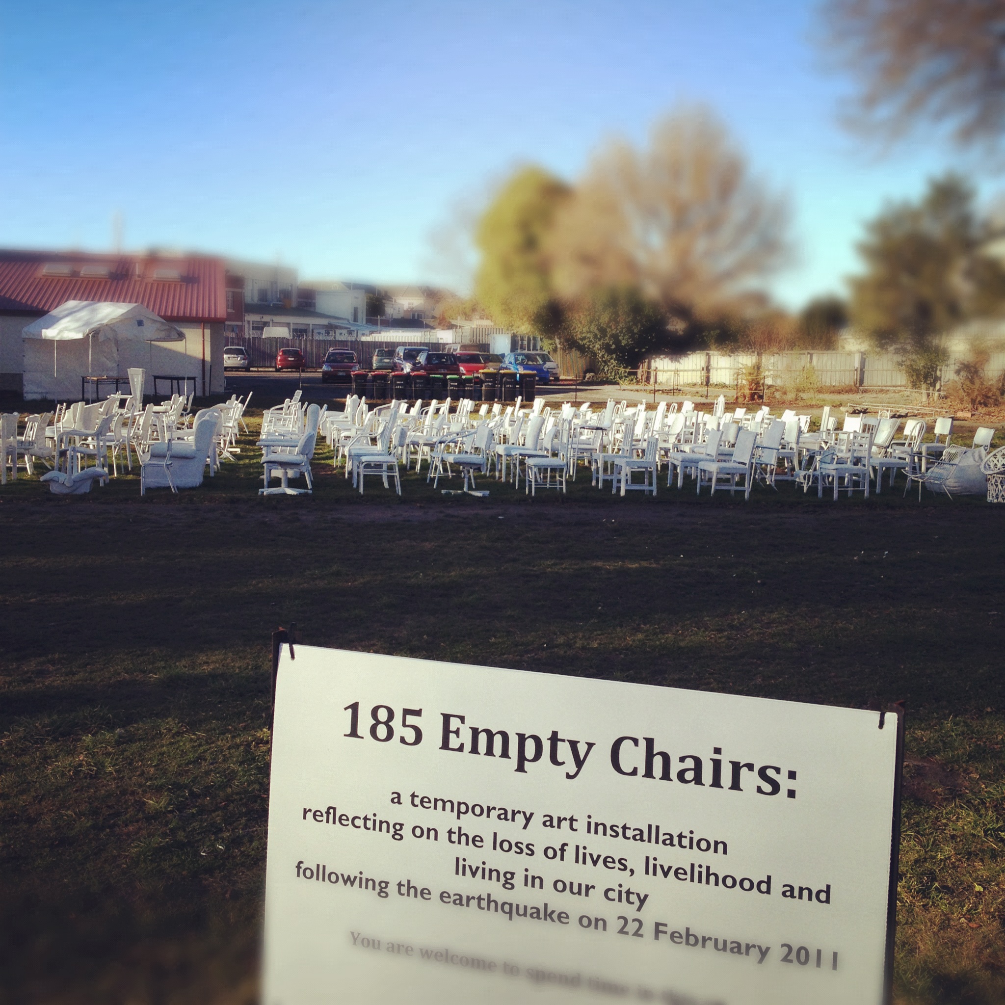 185 empty chairs