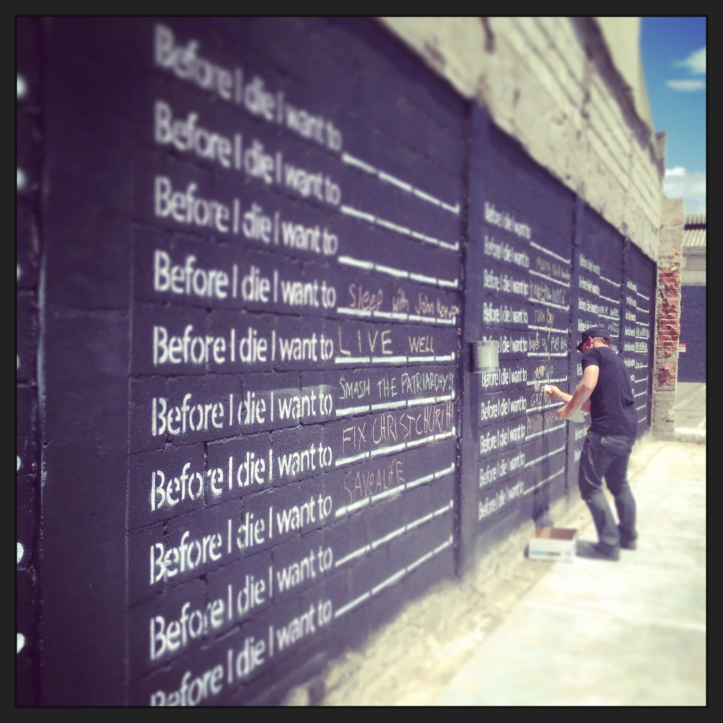     Before I die I want to fix Christchurch.    