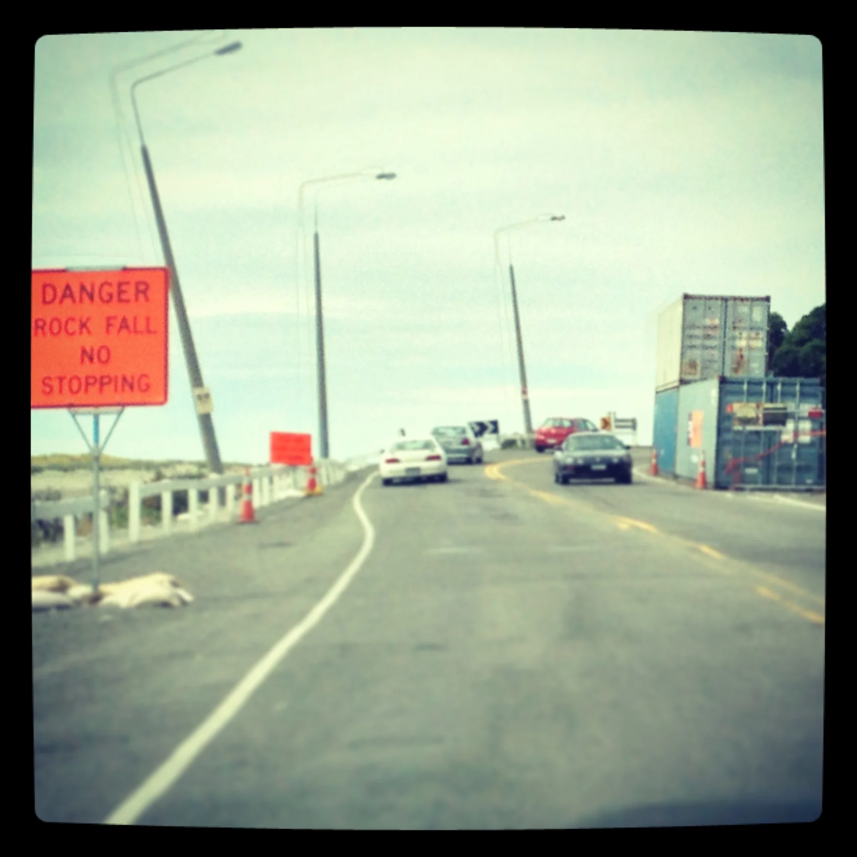     The new city iconic landscape is one of containers and roadworks, like a permanent, huge construction site.    