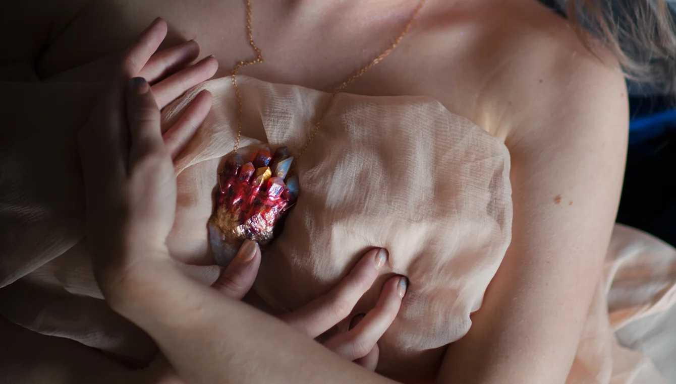 Heartstone Pendant. Styling: Aimee Fairman. Photography: Aven Fray. Model: Laney.