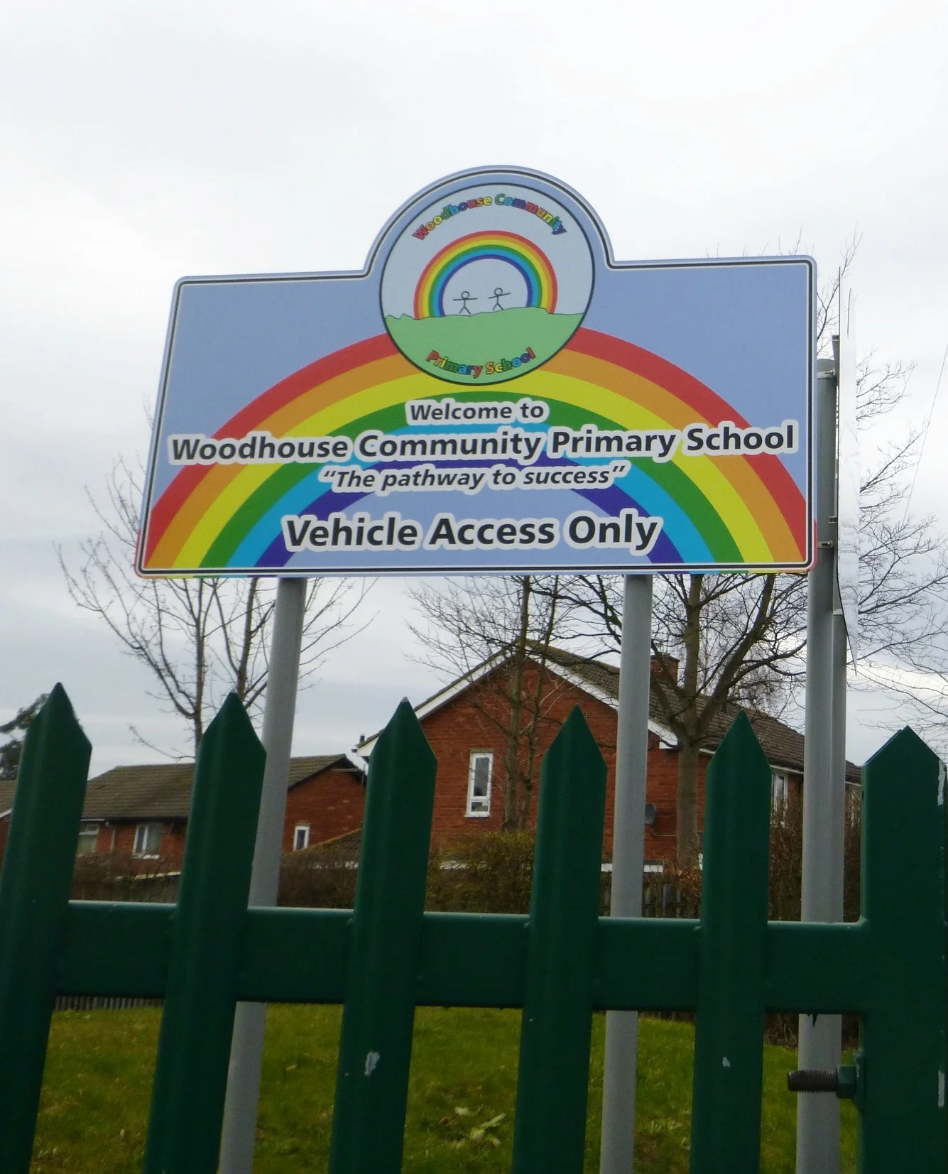 Woodhouse Community Primary School Post Sign