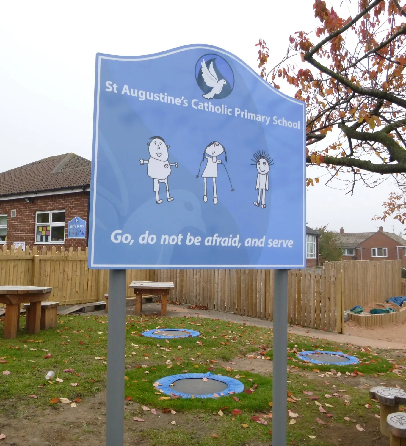 St Augustine's Primary Post Sign