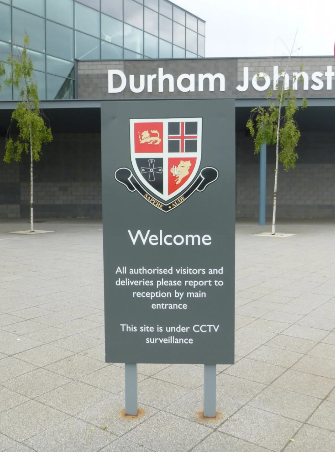Durham Johnstone School Monolith Sign
