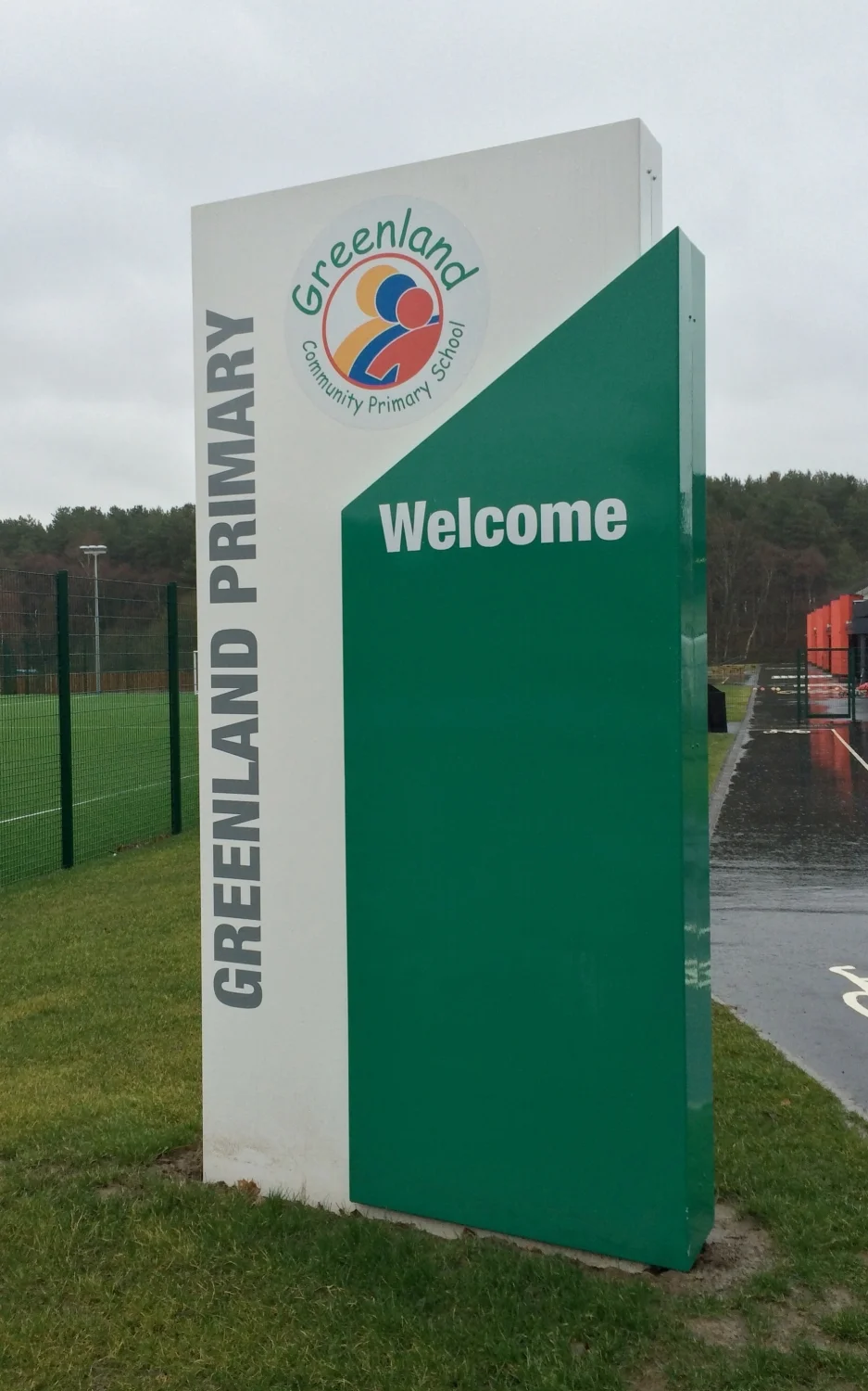 Greenland Primary Monolith Sign