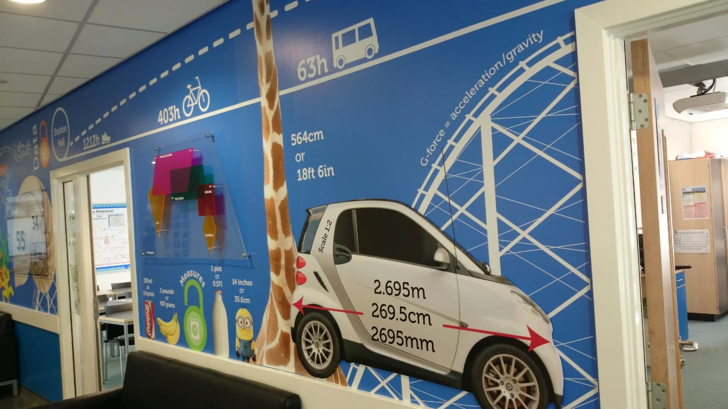 Maths Department School Wall Wrap