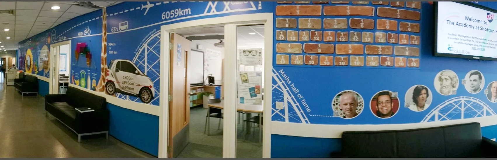 Maths Department School Wall Wrap