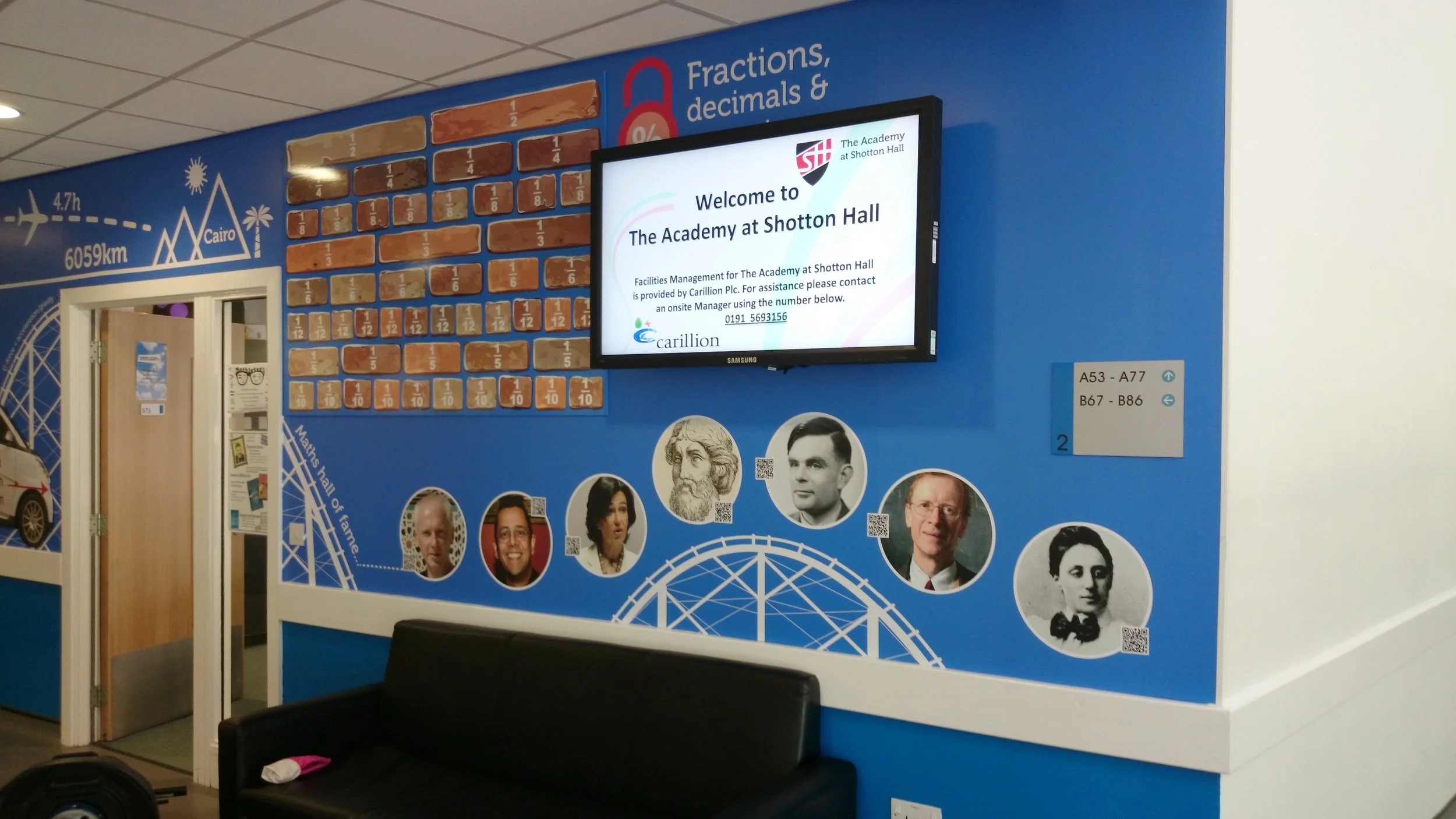 Maths Department School Wall Wrap