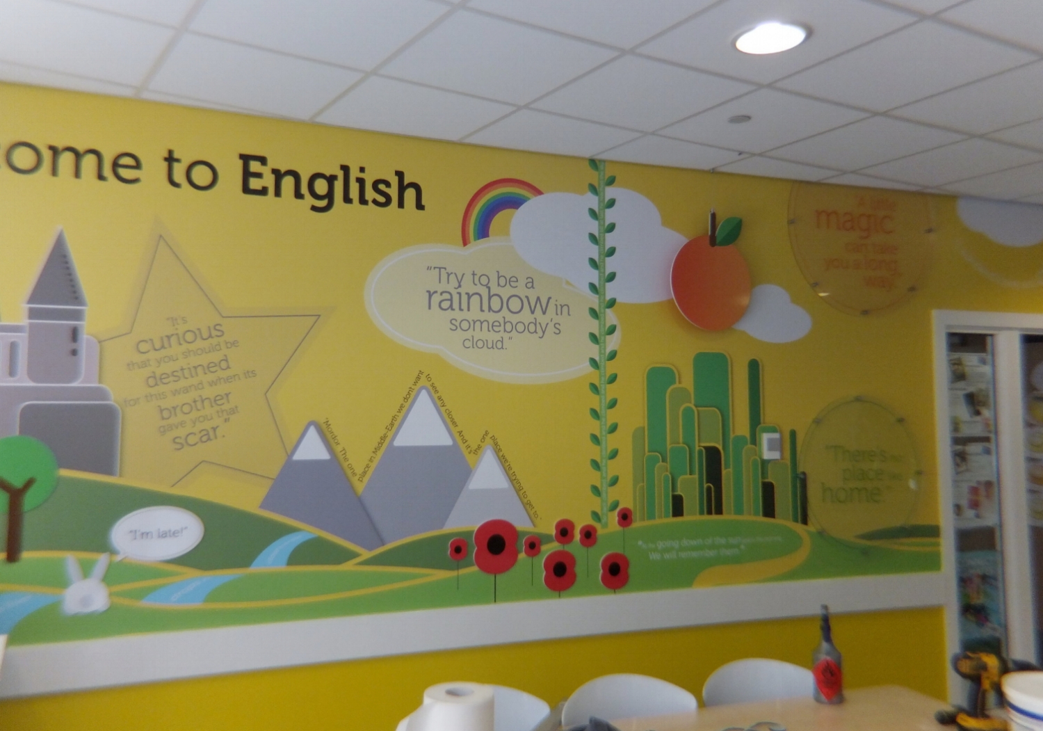 English Department School Wall Wrap