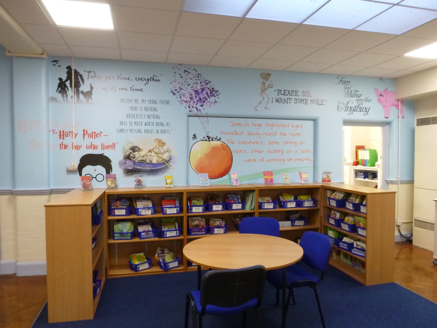 Deaf Hill School Library Wall Wrap
