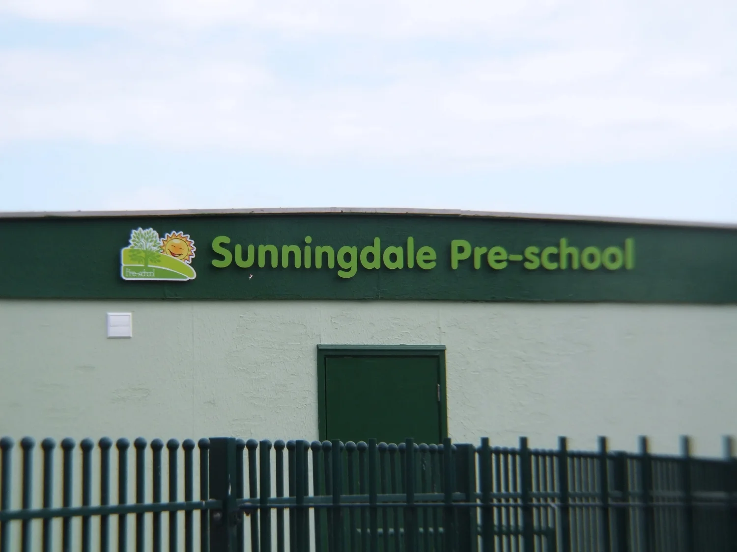 Sunningdale Pre-school Flat Cut Lettering Sign