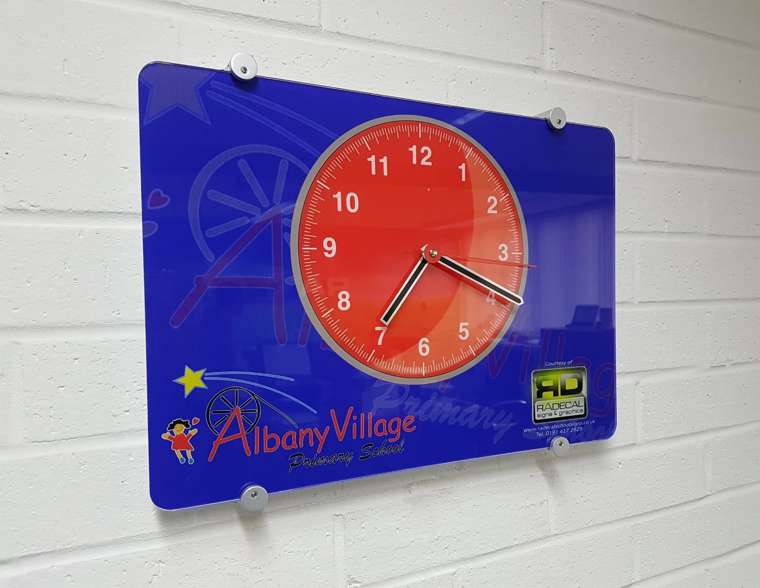 Albany Village Primary School Wall Clock