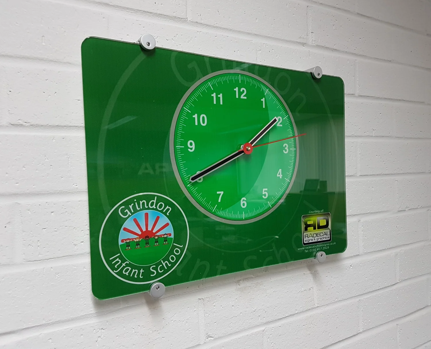 Grindon Primary School Wall Clock