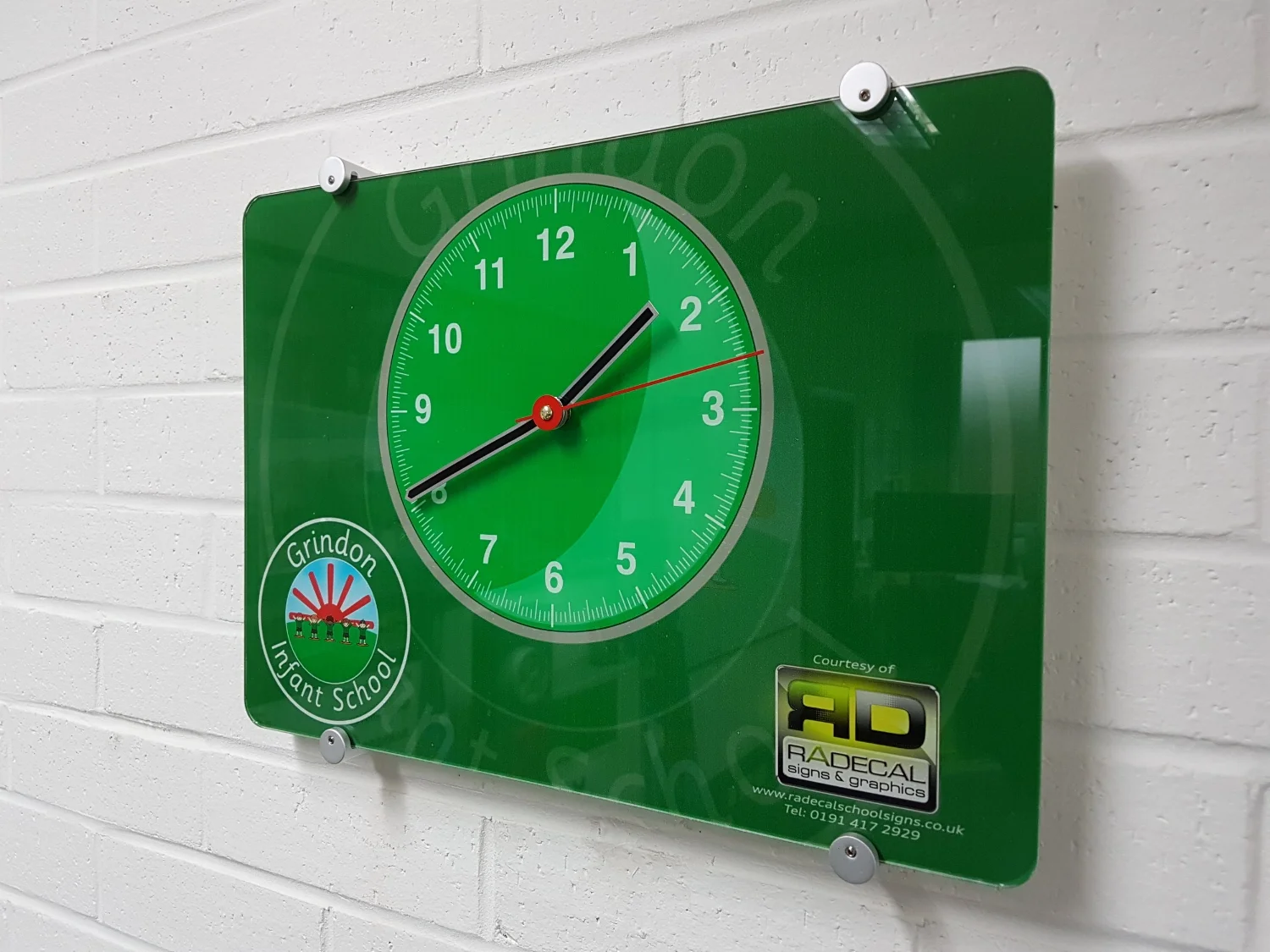 Grindon Primary School Wall Clock