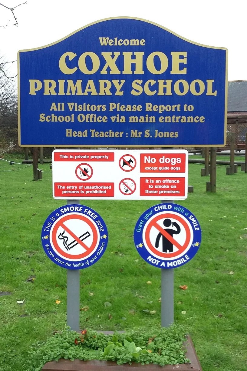 School signs from Radecal - Work