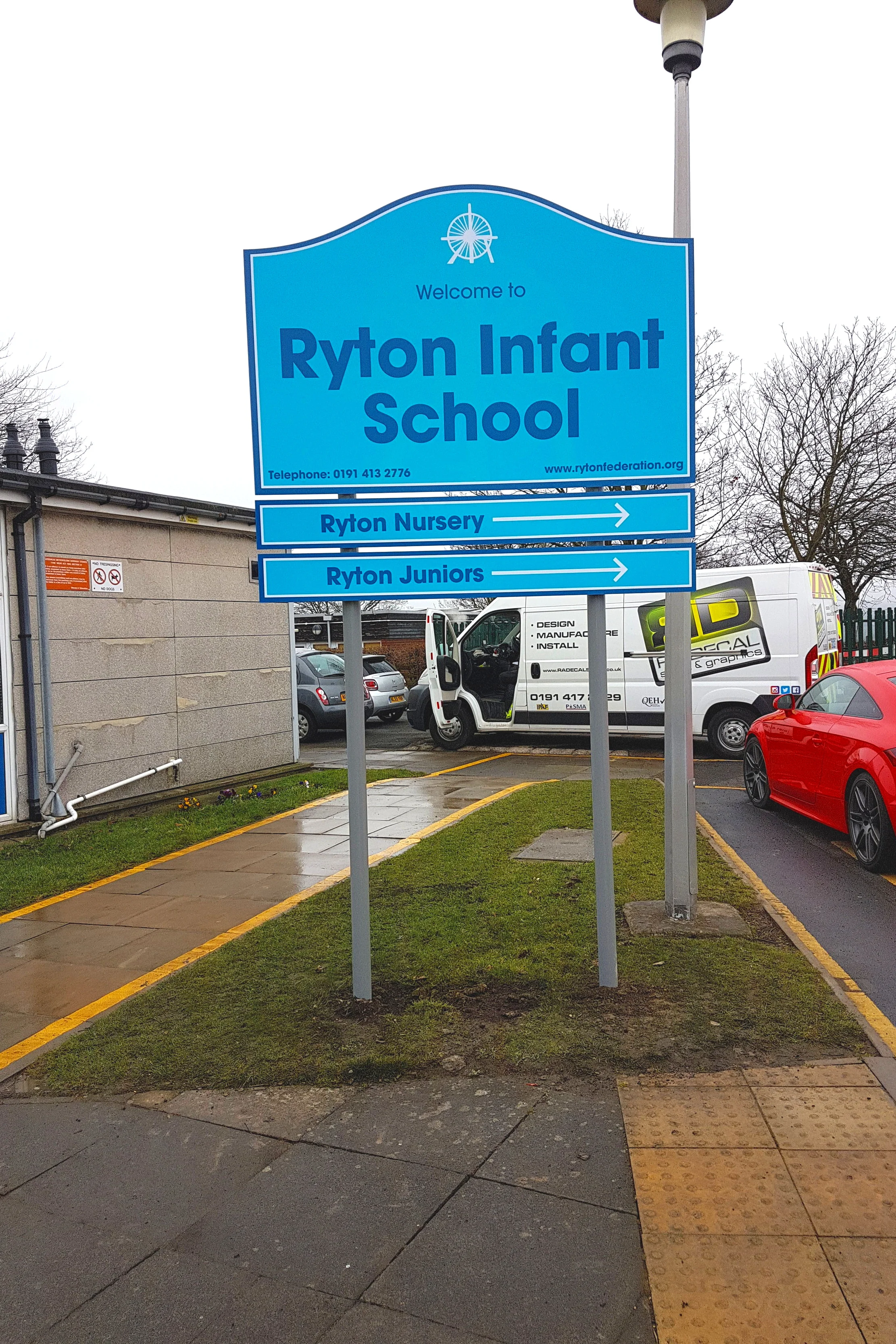 School signs from Radecal - Work